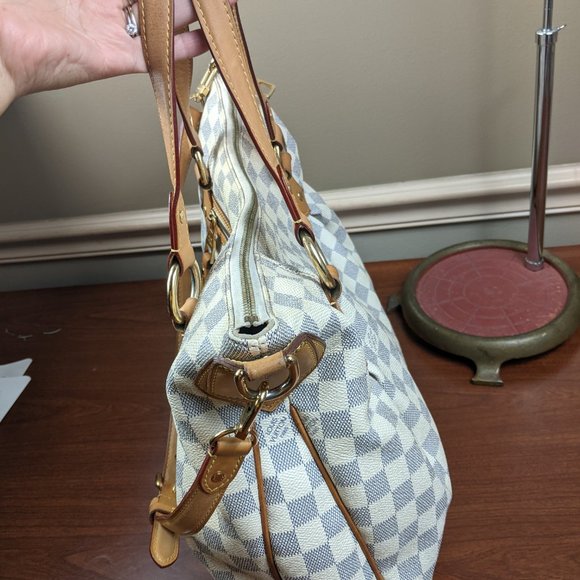 Auth LOUIS VUITTON EVORA MM DAMIER AZUR - Picture 3 of 14